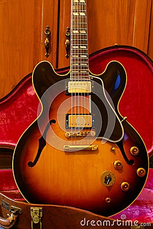 Gibson ES 345 Vintage Guitar Stock Photo