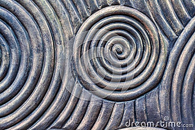 Giddy and confusion swirl sculpture Stock Photo