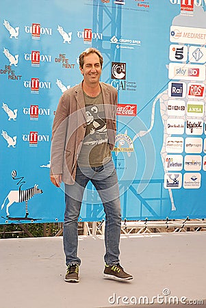 Paolo Calabresi at Giffoni Film Festival 2014. Editorial Stock Photo