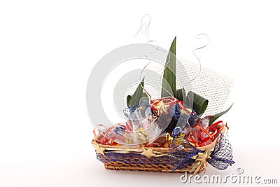 Gift basket Stock Photo