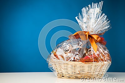 Gift basket Stock Photo
