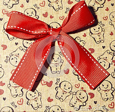 Gift box close up Stock Photo