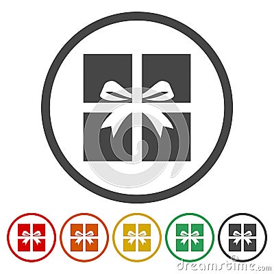 Gift Box Icon Vector Illustration