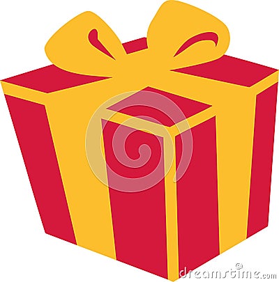 Gift box present Vector Illustration