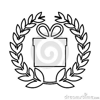 Gift box present icon Vector Illustration