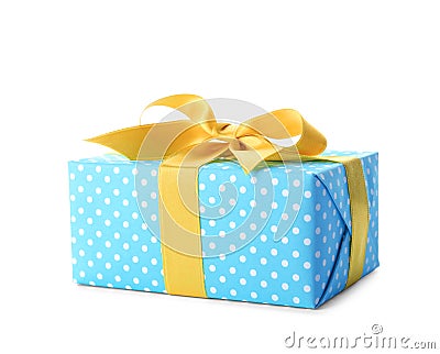 Gift box with ribbon Stock Photo