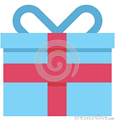 Gift Box Vector Isolated Vector icons that can be easily modified and edit Gift Box Vector Isolated Vector icons that can be eas Vector Illustration