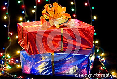 Gift boxes Stock Photo