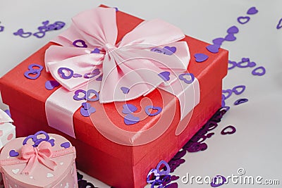 Gift boxes favorite Stock Photo