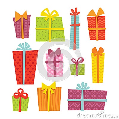 Gift boxes Vector Illustration