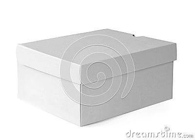 Gift Carboard Box isolated on white Stock Photo