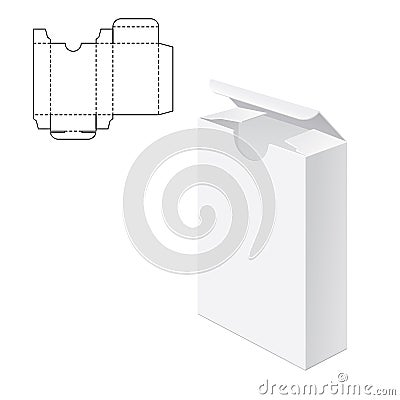 Gift craft Box A Vector Illustration