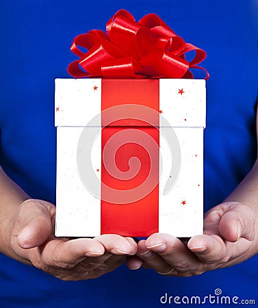 Gift giving Stock Photo