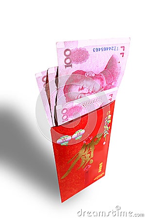 Gift Money for Chinese New Year Stock Photo