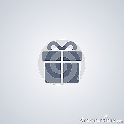 Gift, present, vector best flat icon Vector Illustration