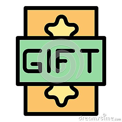 Gift promo code icon vector flat Vector Illustration