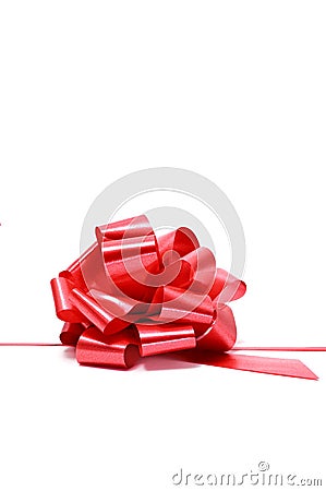 Gift ribbon bow Stock Photo