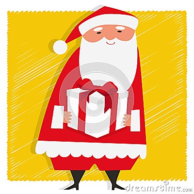 Gift from Santa Vector Illustration