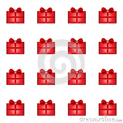 Gift seamless pattern Vector Illustration