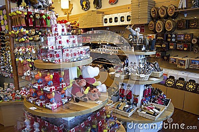 Gift shop Vancouver Canada Editorial Stock Photo