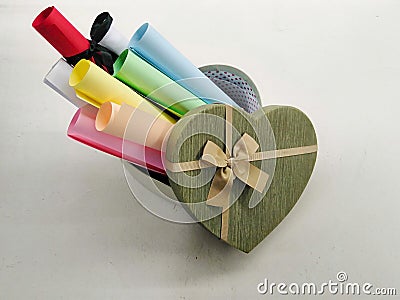 A gift for Valentine`s Day, for anniversaries, Women`s Day, for birthdays etc Stock Photo