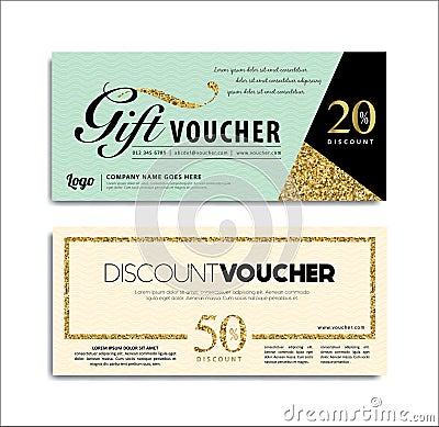 Gift voucher Vector Illustration