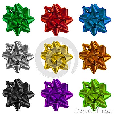 Gift Wrapping Bows Stock Photo
