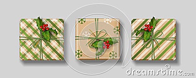 Gifts Box Collection Vector Illustration