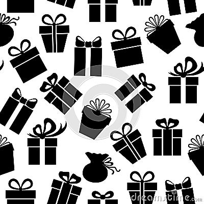 Gifts pattern seamless Vector Illustration