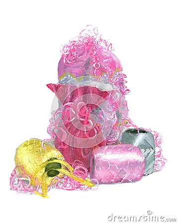 Gifts in Pink Stock Photo