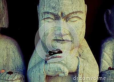 Gifts to the gods statues, buddha eden Editorial Stock Photo