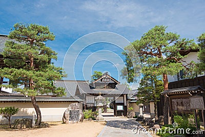 Enkoji Temple at Hida Furukawa Old Town. a famous historic site in Hida, Gifu, Japan Editorial Stock Photo