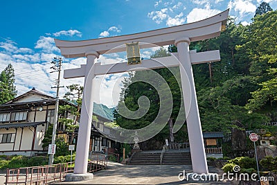 Keta Wakamiya Shrine. a famous historic site in Hida, Gifu, Japan Stock Photo