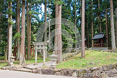 Keta Wakamiya Shrine. a famous historic site in Hida, Gifu, Japan Stock Photo