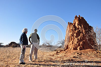 Kenya: Giant Thermites hill in the desert of Shaba & Samburu National Park Editorial Stock Photo