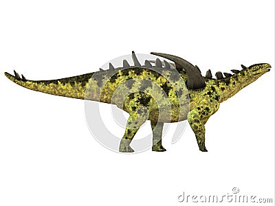 Gigantspinosaurus Side Profile Stock Photo