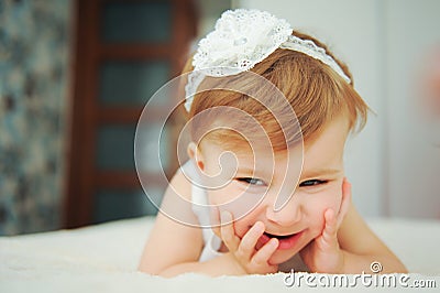 Giggling Girl Stock Photo