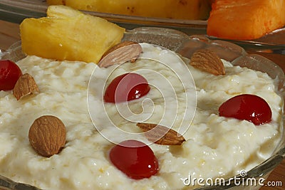 Gil e firdaus is a dessert from India Stock Photo