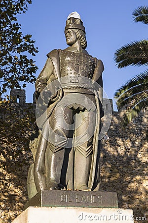 Gil Eanes Statue in Lagos Portugal Editorial Stock Photo