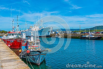 Gil Eannes rescue ship moored at Viana do Castelo in Portugal Editorial Stock Photo