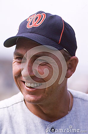 Gil Hodges, Manager of the Washington Senators Editorial Stock Photo