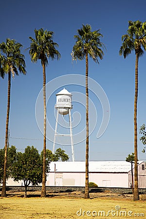 Gilbert Water Tower Editorial Stock Photo