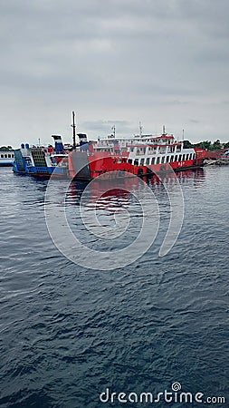 Gilimanuk Harbour Editorial Stock Photo