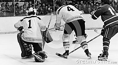 Gilles Gilbert and Bobby Orr Editorial Stock Photo