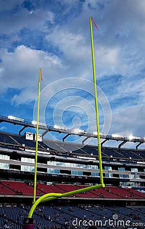 Gillette Stadium goal post Editorial Stock Photo