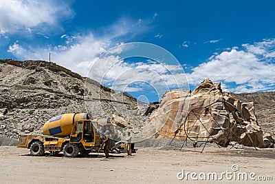 Gillgit to Skardu S-1 Road 05 Editorial Stock Photo