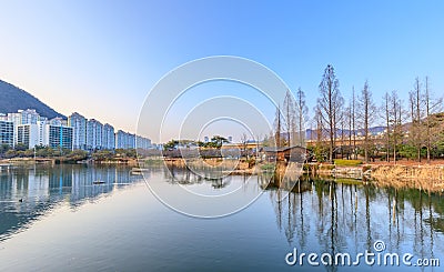 Gimhae Yeonji Park Stock Photo