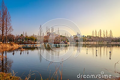 Gimhae Yeonji Park Stock Photo