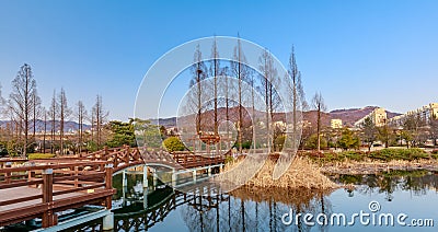 Gimhae Yeonji Park Stock Photo