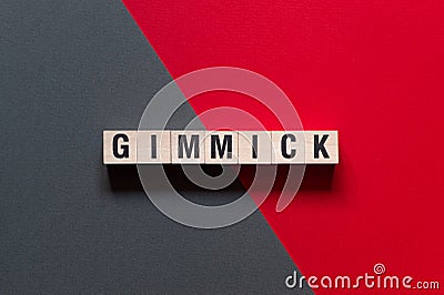 Gimmick - word concept on cubes Stock Photo